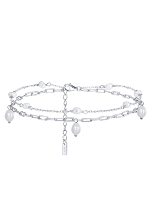Браслет перлина Срібло 925° (родій) SA51P