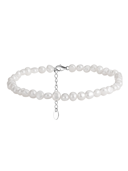Браслет перлина Срібло 925° (родій) GZB200P8