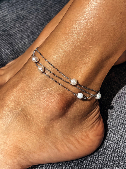 Браслет перлина Срібло 925° (родій) SA52P