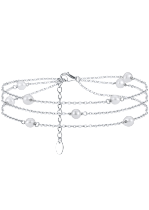 Браслет перлина Срібло 925° (родій) SA52P