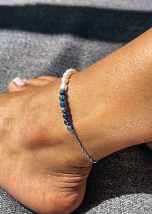 Браслет перлина Срібло 925° (родій) SA56P