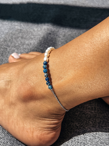 Браслет перлина Срібло 925° (родій) SA56P