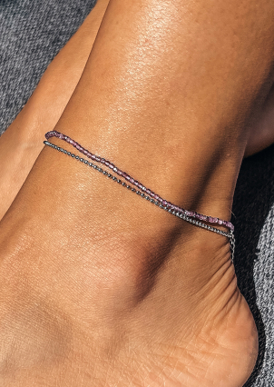 Браслет перлина Срібло 925° (родій) SA45P