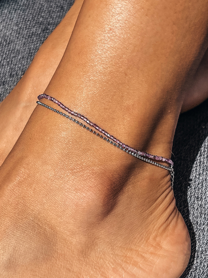 Браслет перлина Срібло 925° (родій) SA45P