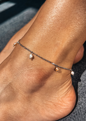 Браслет перлина Срібло 925° (родій) SA49P