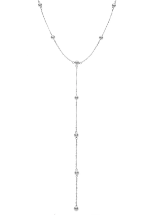 Кольє без вставок Срібло 925° (родій) 957912