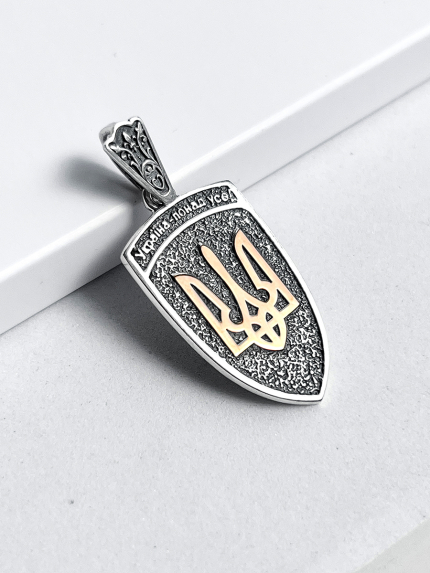 Підвіс без вставок Срібло 925° золото 375° 783п