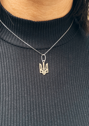 Підвіс без вставок Срібло 925° золото 375° 530п