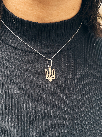 Підвіс без вставок Срібло 925° золото 375° 530п