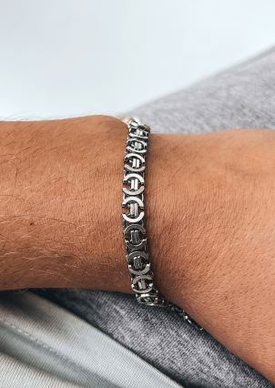 Браслет без вставок Срібло 925° (оксидоване) чс21695