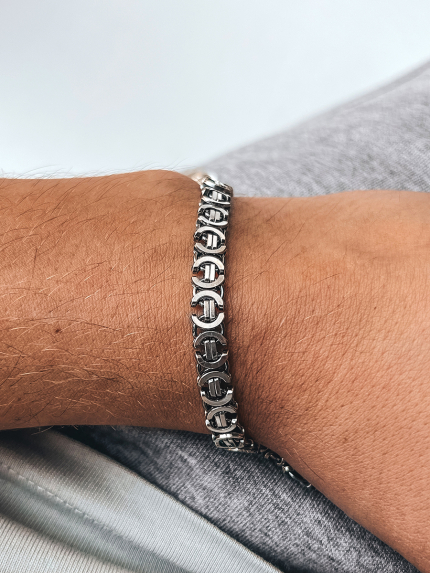 Браслет без вставок Срібло 925° (оксидоване) чс21695