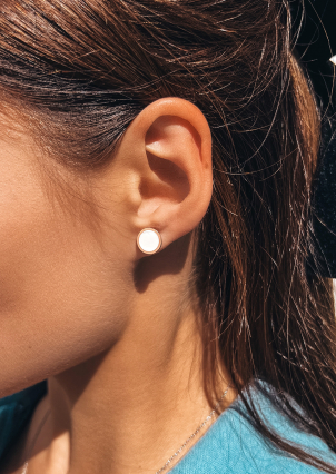 Сережки емаль Срібло 925° золото 375° 100917б