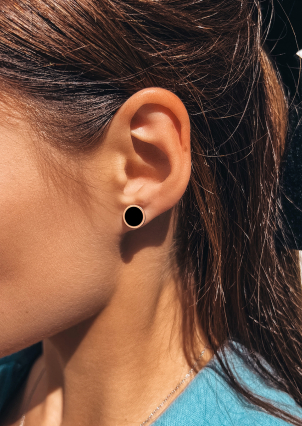 Сережки емаль Срібло 925° золото 375° 100917ч