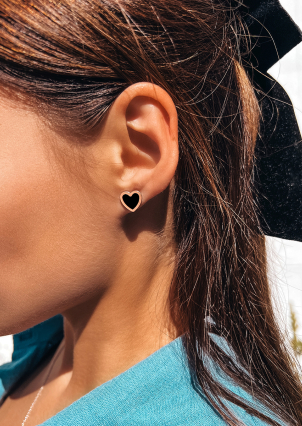 Сережки емаль Срібло 925° золото 375° 100757ч