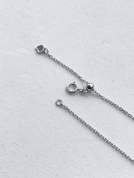 Кольє перлина Срібло 925° (родій) ZGPN37P