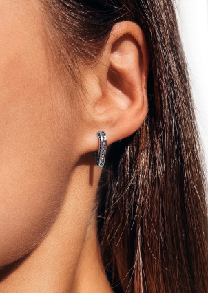 Сережки фіаніт Срібло 925° (родій) 957938