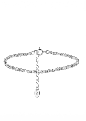 Браслет без вставок Срібло 925° (родій) GZB209P