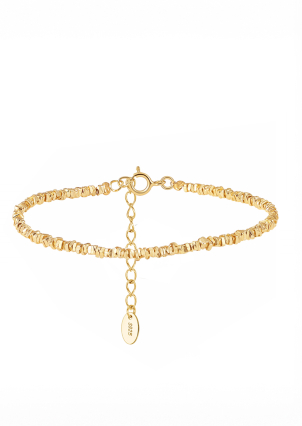 Браслет без вставок Срібло 925° (позолота) GZB209G