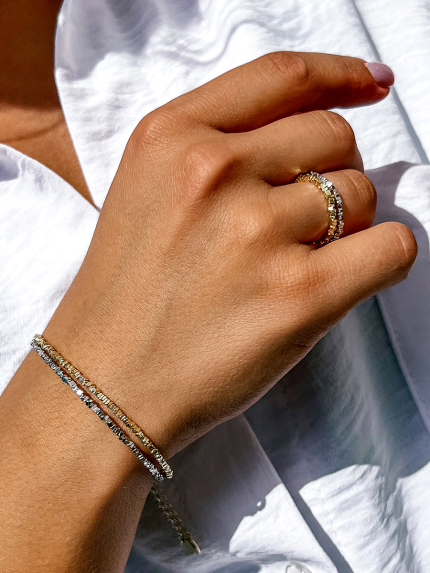 Bracelet without inserts Silver 925° (gold-plated) GZB209G