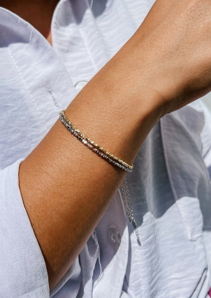 Браслет без вставок Срібло 925° (позолота) GZB209G