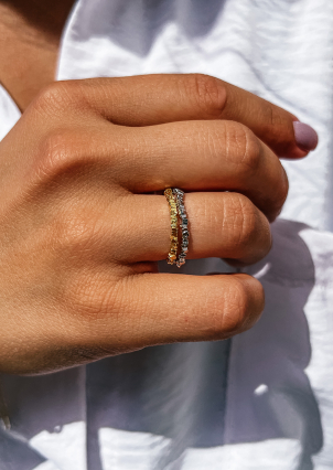 Каблучка без вставок Срібло 925° (родій) GZR90P