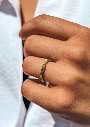 Каблучка без вставок Срібло 925° (позолота) GZR90G