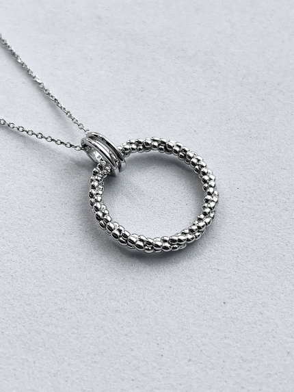 Naszyjnik bez wkładek Srebro próby 925° (rod) GSN800P