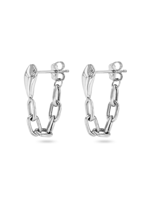 Сережки фіаніт Срібло 925° (родій) 957940