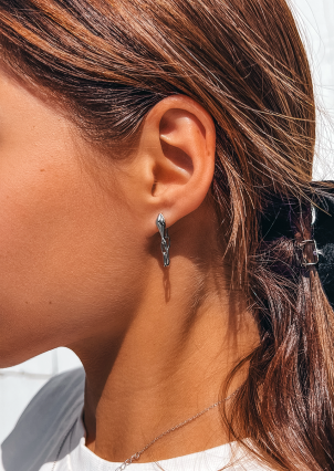 Сережки фіаніт Срібло 925° (родій) 957940