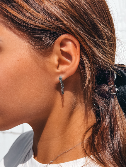 Сережки фіаніт Срібло 925° (родій) 957940