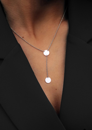 Кольє без вставок Срібло 925° (родій) 104445