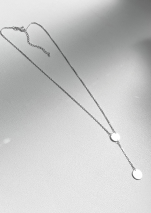 Кольє без вставок Срібло 925° (родій) 104445