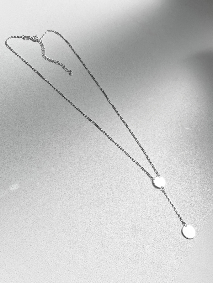 Кольє без вставок Срібло 925° (родій) 104445