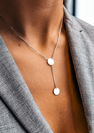 Кольє без вставок Срібло 925° (родій) 104445