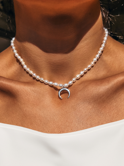 Pearl necklace Silver 925° (rhodium) 957941