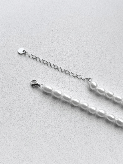 Pearl necklace Silver 925° (rhodium) 957941