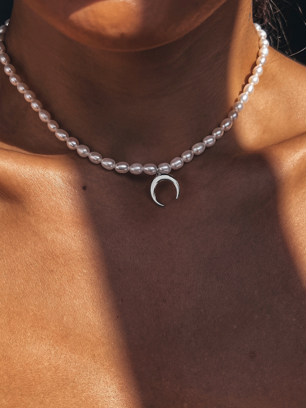 Pearl necklace Silver 925° (rhodium) 957941