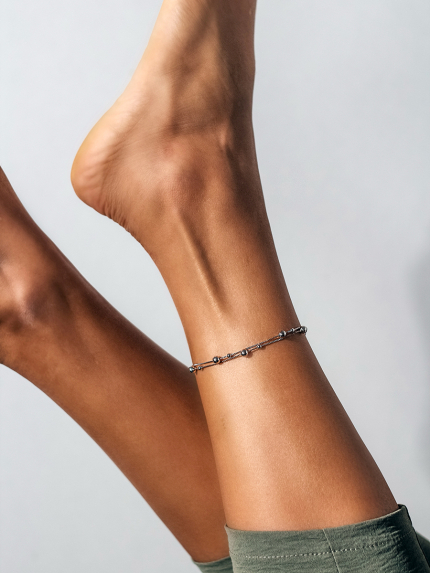 Браслет без вставок Срібло 925° (родій) 550256Н