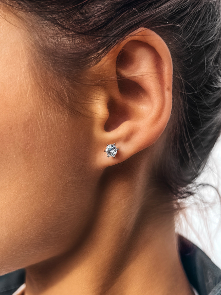 Kolczyki Fianite (8A) Srebro 925° (rod) LZE07P