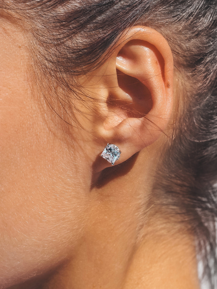 Kolczyki Fianite (8A) Srebro 925° (rod) LZE01P