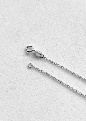 Кольє Фіаніт (8А) Срібло 925° (родій) LZN01P