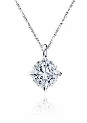 Кольє Фіаніт (8А) Срібло 925° (родій) LZN01P