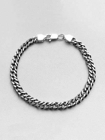 Браслет без вставок Срібло 925° (оксидоване) чс20321
