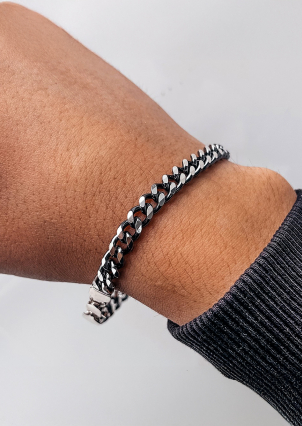 Браслет без вставок Срібло 925° (оксидоване) чс20131