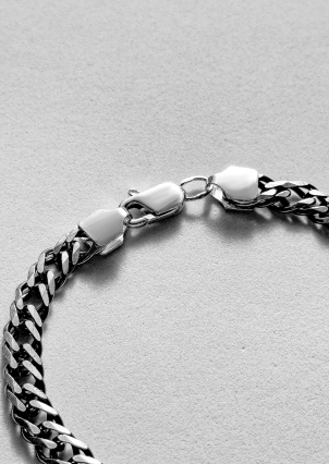 Браслет без вставок Срібло 925° (оксидоване) чс20131