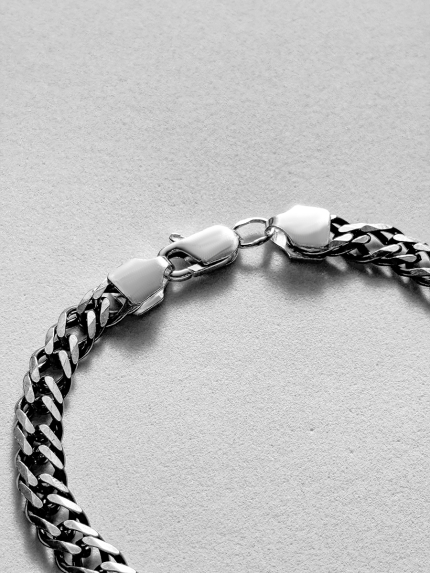 Браслет без вставок Срібло 925° (оксидоване) чс20131