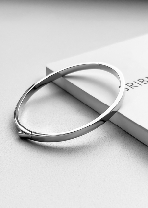 Браслет без вставок Срібло 925° (родій) 957970