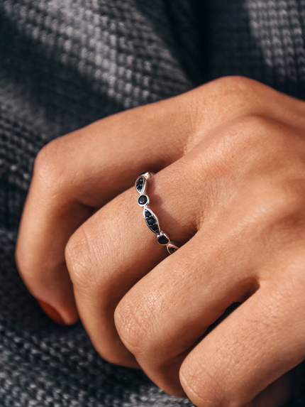 Каблучка фіаніт Срібло 925° (родій) 000868