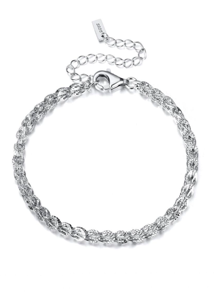 Bransoletka bez wkładek Srebro 925° (rod) 957973