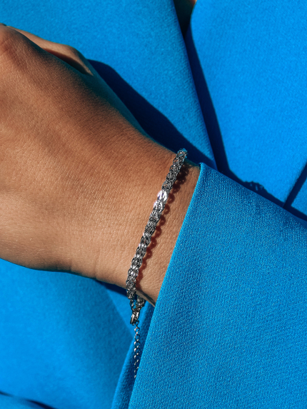 Bransoletka bez wkładek Srebro 925° (rod) 957973